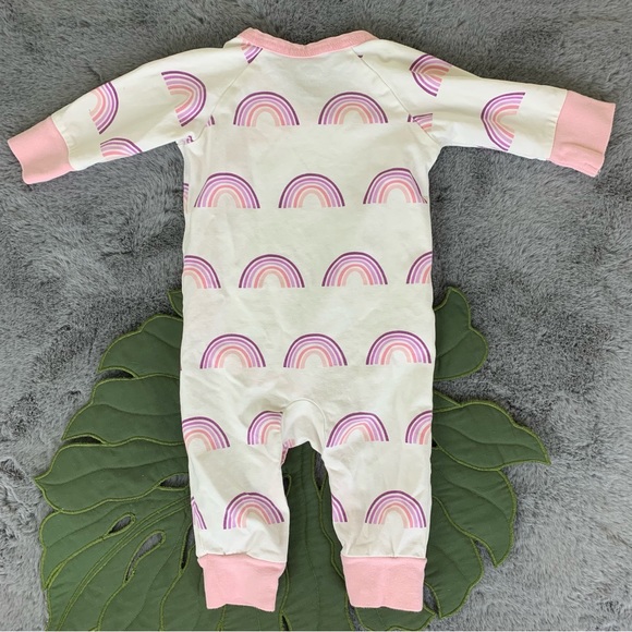 Monica + Andy Rainbow Baby Kimono Romper - Picture 3 of 5